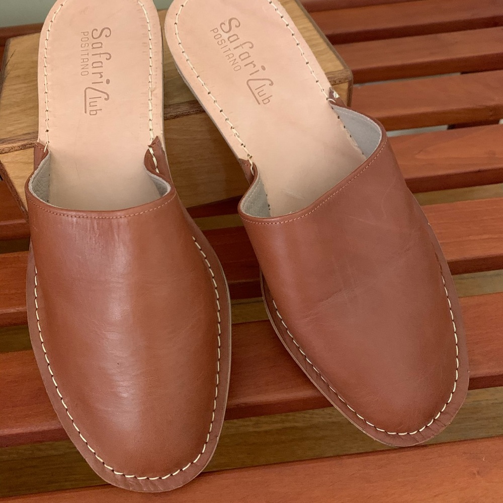 Italian Custom Made Leather Mules